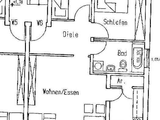 Wohnung zur Miete 630 € 3 Zimmer 74 m² 1. Geschoss Zeigerheimer Straße 37 Volkstedt Rudolstadt 07407