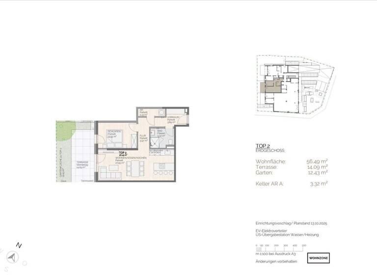 Wohnung zum Kauf - Erstbezug 559.000 € 2 Zimmer 56,5 m² EG Salzburg 5020