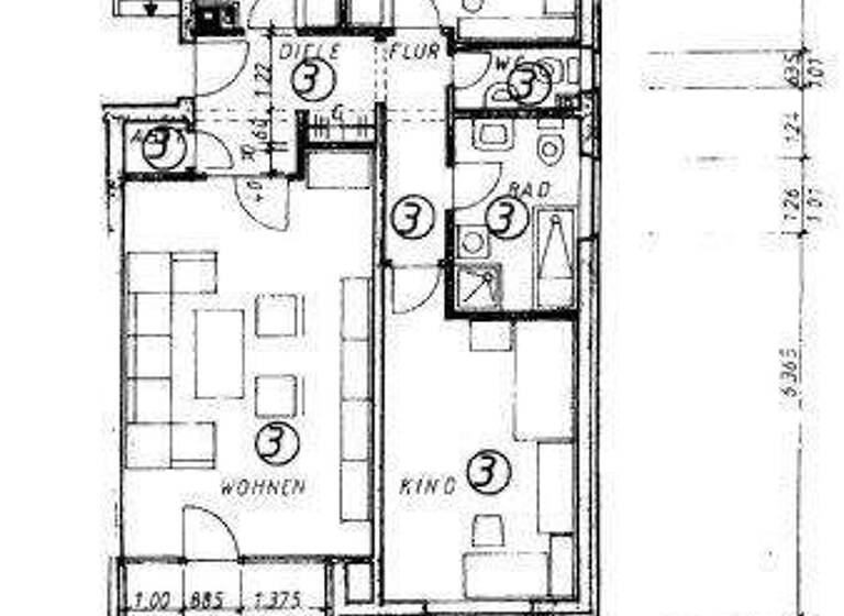 Wohnung zur Miete 590 € 3 Zimmer 88 m² 1. Geschoss frei ab 01.03.2026 Wesel 46483
