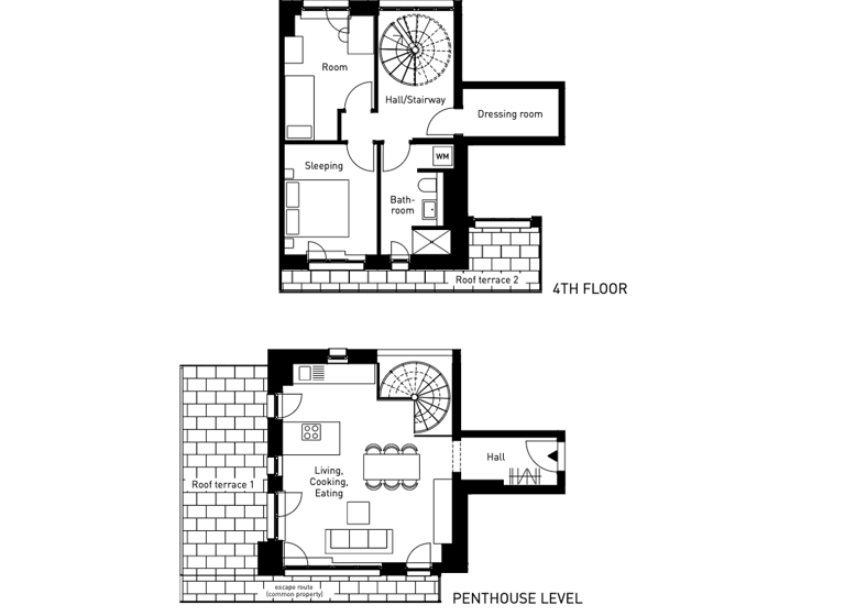 Penthouse zum Kauf 599.900 € 3 Zimmer 95 m² 5. Geschoss frei ab sofort Gallus Frankfurt am Main 60326