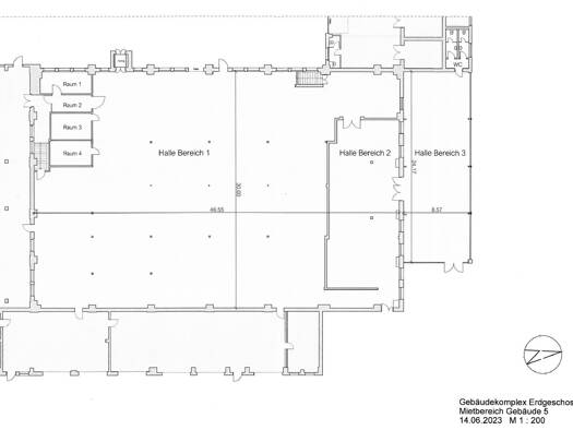 Lagerhalle zur Miete 12.750 € 1.699 m² Lagerfläche Merseburger Straße 8 Innenstadt Halle (Saale) 06112