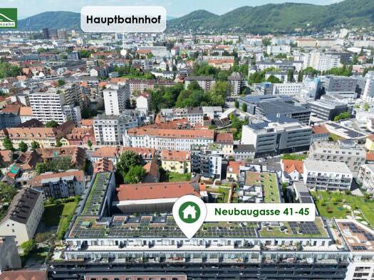 Wohnung zur Miete 682 € 2 Zimmer 52,6 m² 4. Geschoss frei ab 01.10.2026 Neubaugasse 43 Lend Graz 8020