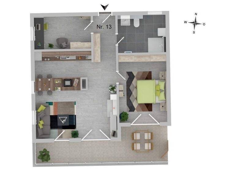 Penthouse zum Kauf - Erstbezug provisionsfrei 395.400 € 2,5 Zimmer 72,2 m² 3. Geschoss Mallersdorf Mallersdorf-Pfaffenberg 84066