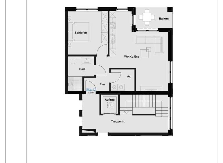 Wohnung zum Kauf 298.000 € 2 Zimmer 65 m² 2. Geschoss Schotthock Rheine 48429