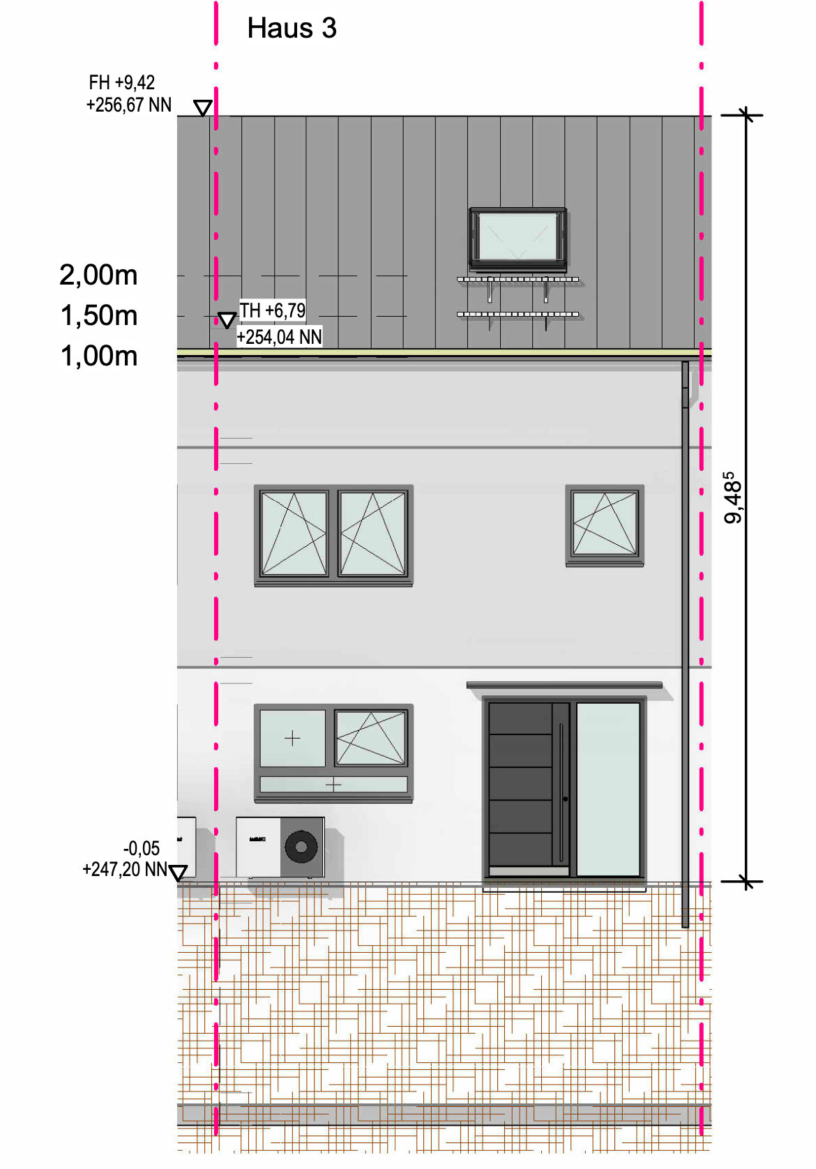 Reihenmittelhaus zum Kauf provisionsfrei 995.000 € 7 Zimmer 167,7 m²<br/>Wohnfläche 01.09.2026<br/>Verfügbarkeit Haslach - Haid Freiburg im Breisgau 79114