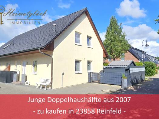 Doppelhaushälfte zum Kauf 359.000 € 3 Zimmer 86,1 m² 474 m² Grundstück Reinfeld (Holstein) 23858