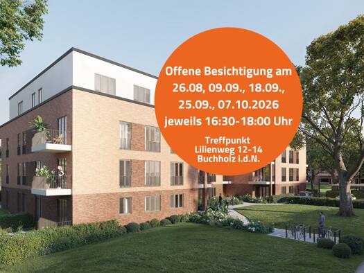 Wohnung zum Kauf - Erstbezug provisionsfrei 470.000 € 2 Zimmer 79,6 m² 2. Geschoss Buchholz Buchholz in der Nordheide 21244