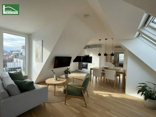 Maisonette zur Miete 1.651 € 4 Zimmer 118,3 m² 7. Geschoss Engerthstraße 102 Wien 1200