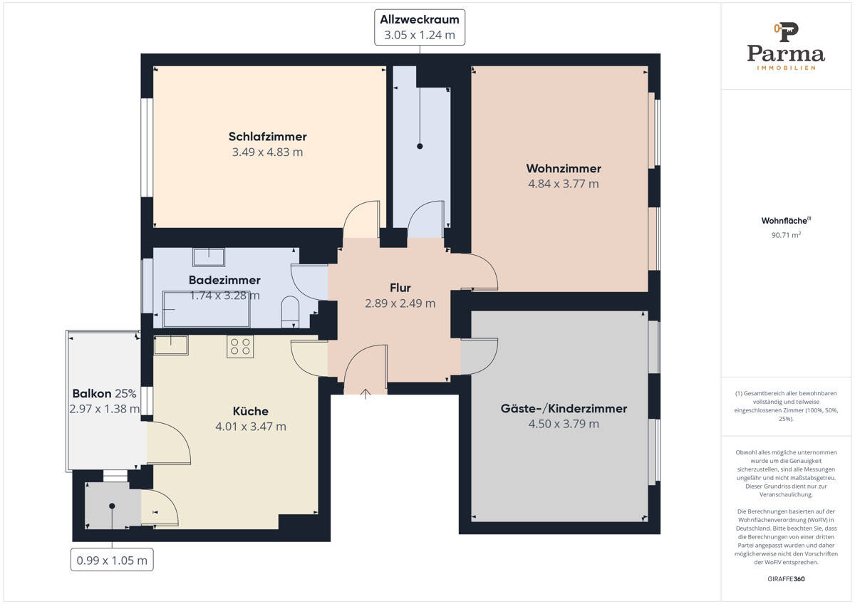Wohnung zum Kauf 187.000 € 3 Zimmer 91 m²<br/>Wohnfläche Düren Düren 52351