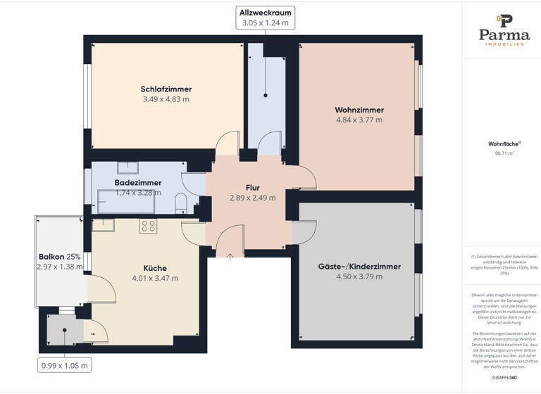 Wohnung zum Kauf 187.000 € 3 Zimmer 85 m²<br/>Wohnfläche Düren Düren 52351