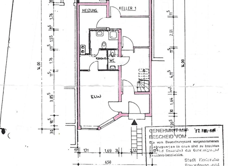 Reihenmittelhaus zum Kauf 650.000 € 4 Zimmer 167 m² 295 m² Grundstück Durlach Karlsruhe 76227