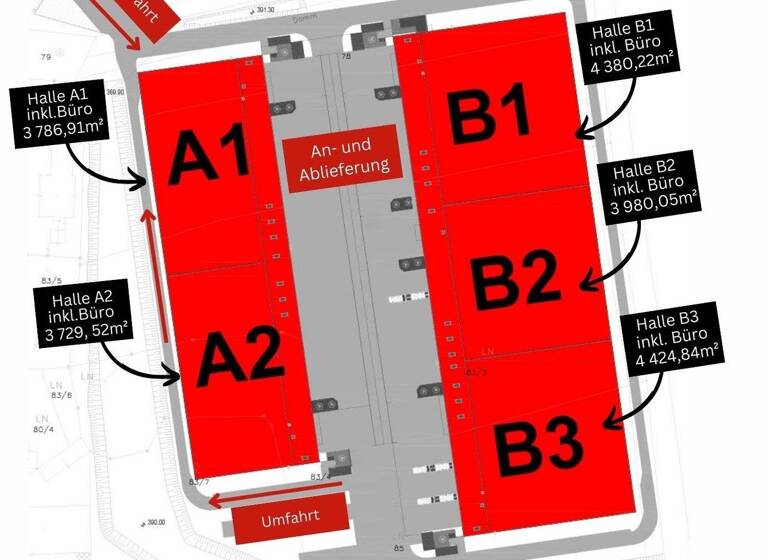 Lagerhalle zur Miete 4.528 m² Lagerfläche Friesach 8114