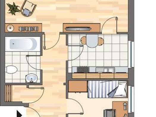 Wohnung zur Miete 509 € 3 Zimmer 71 m² 2. Geschoss frei ab 15.11.2026 Händelstraße 7 a Methler Kamen 59174