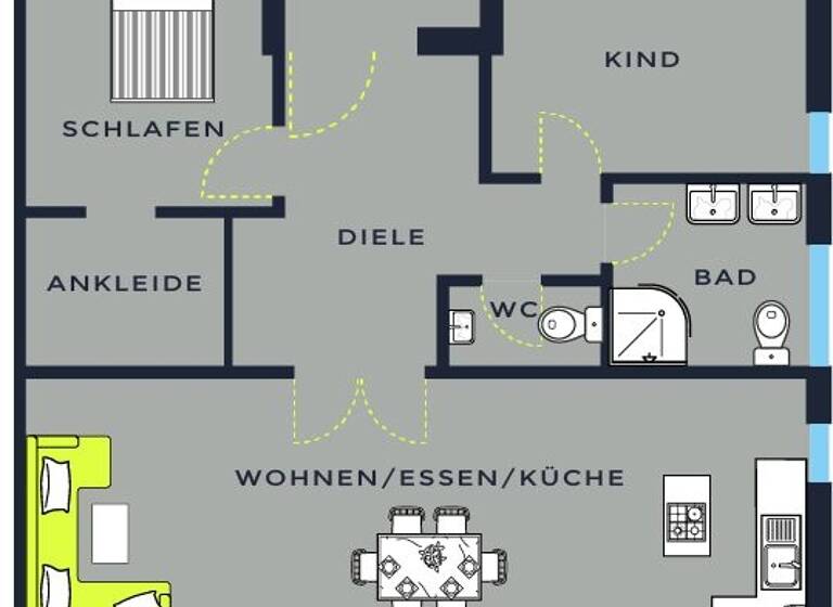 Wohnung zum Kauf - Erstbezug 484.668 € 3 Zimmer 83,7 m² Kettelersiedlung Nürnberg 90469