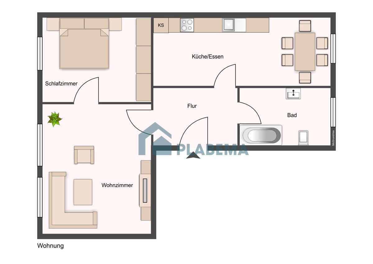 Wohnung zur Miete 760 € 2 Zimmer 56,4 m²<br/>Wohnfläche 3.<br/>Geschoss 01.03.2025<br/>Verfügbarkeit Wismarsche Straße 230 Lewenberg Schwerin 19053