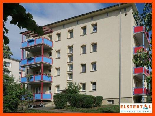 Wohnung zur Miete 335 € 2 Zimmer 50 m² 3. Geschoss Egon-Erwin-Kisch-Straße 4 Bieblach Gera 07546