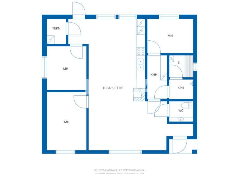 Einfamilienhaus zum Kauf 169.000 € 4 Zimmer 94,5 m² 834 m² Grundstück Teerenkuja 3 Raahe 92120