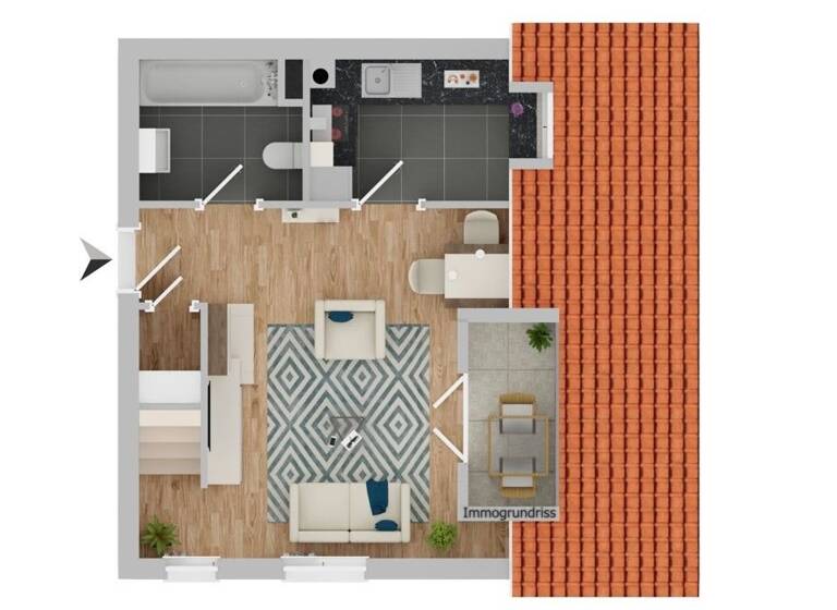 Wohnung zum Kauf 220.000 € 1,5 Zimmer 47 m²<br/>Wohnfläche Dachgeschoss<br/>Geschoss Kothau Ingolstadt / Ringsee 85053