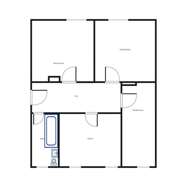 Wohnung zur Miete 608 € 2,5 Zimmer 61,3 m²<br/>Wohnfläche 1.<br/>Geschoss 02.02.2025<br/>Verfügbarkeit Ruhrstr. 26 Querum Braunschweig 38108