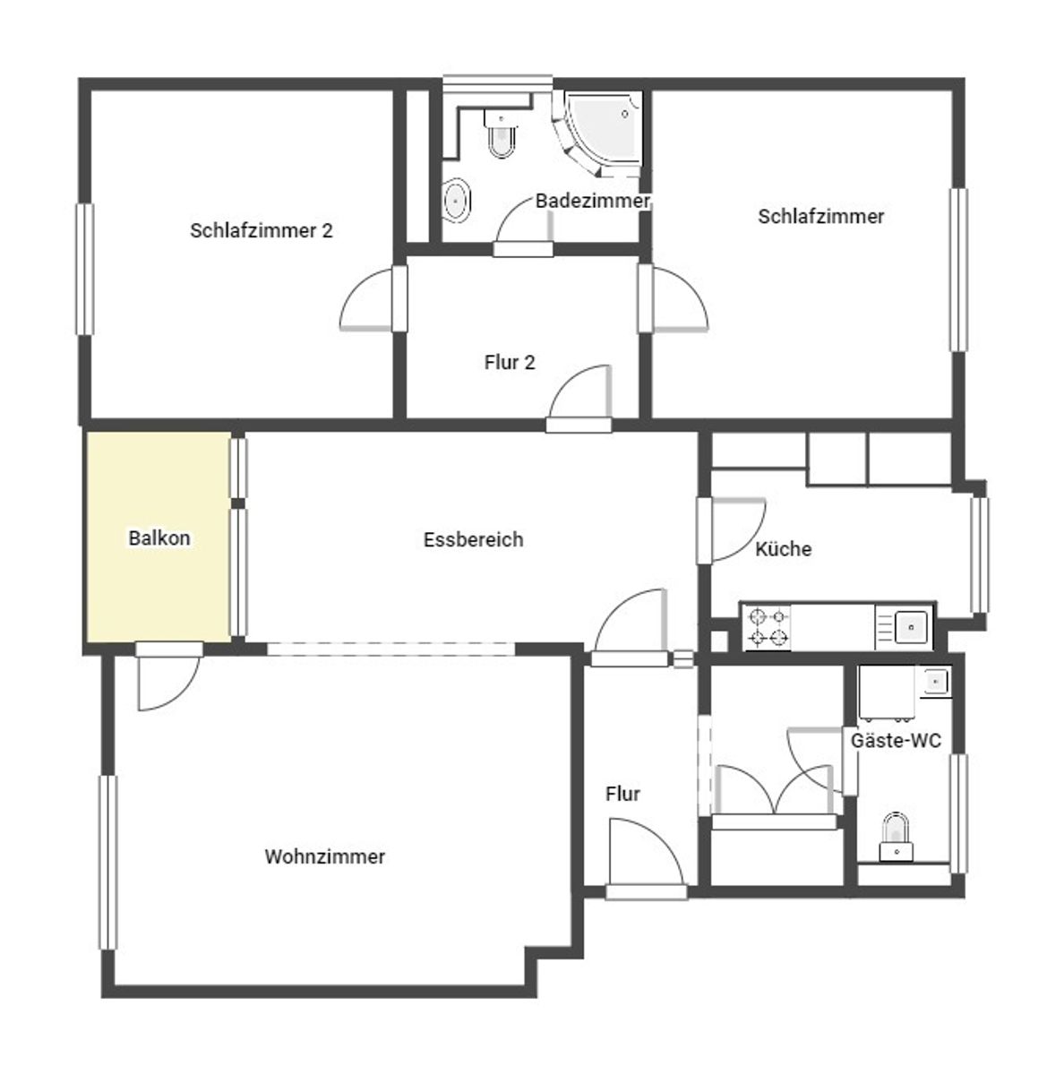 Wohnung zum Kauf 169.000 € 3 Zimmer 82,2 m²<br/>Wohnfläche 1.<br/>Geschoss Millrath - Ost Erkrath 40699