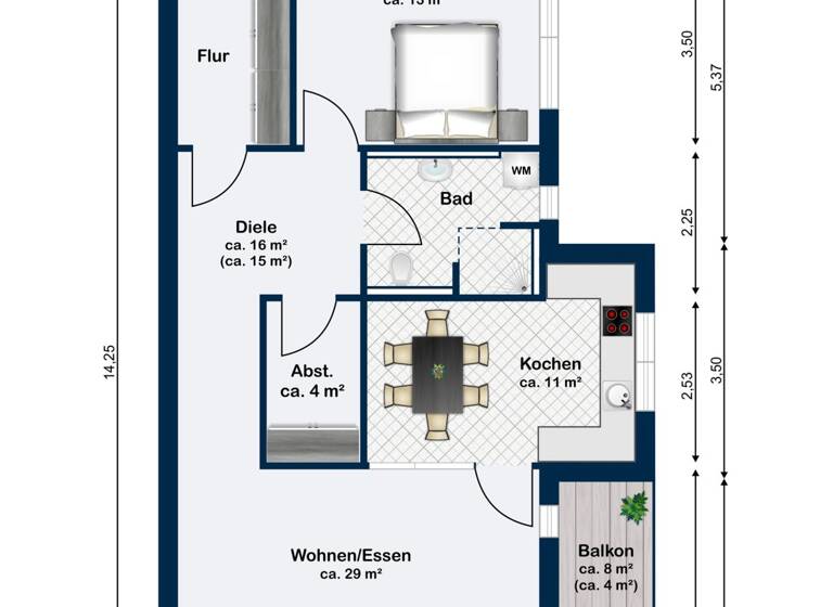 Wohnung zum Kauf 319.000 € 2 Zimmer 83 m²<br/>Wohnfläche Heilsbronn Heilsbronn 91560