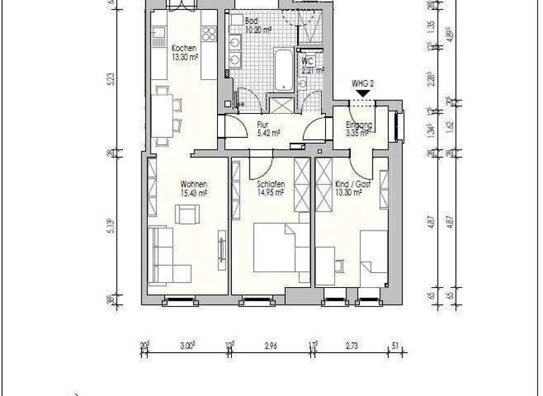 Wohnung zur Miete 900 € 3 Zimmer 80 m² Biedenkopf 35216