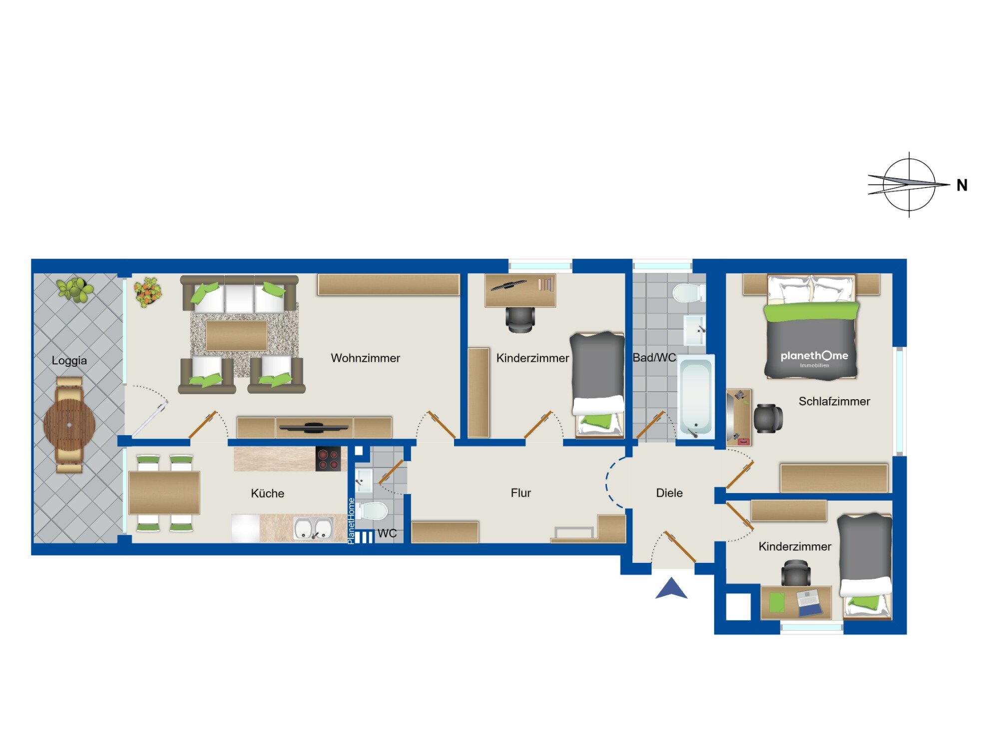 Wohnung zum Kauf 360.000 € 4 Zimmer 101 m²<br/>Wohnfläche 1.<br/>Geschoss Prien am Chiemsee 83209