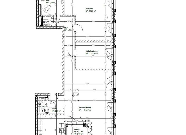 Wohnung zur Miete - Erstbezug 1.800 € 3 Zimmer 124 m² 5. Geschoss Hildesheimer Straße 454 Döhren Hannover 30519