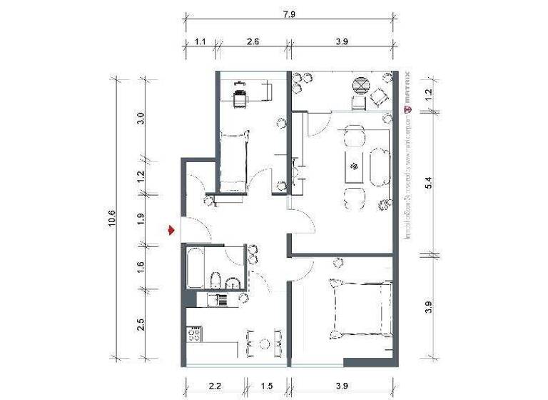 Wohnung zur Miete 389 € 3 Zimmer 74 m² 3. Geschoss Kattowitzer Straße 10 Kreuztal 57223