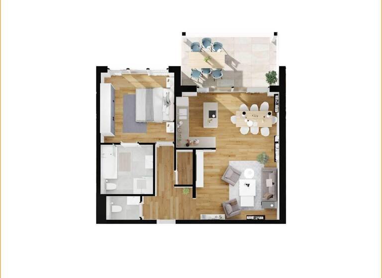 Wohnung zur Miete - Erstbezug 1.277 € 2 Zimmer 77,4 m² 1. Geschoss Gräfrath Solingen 42653