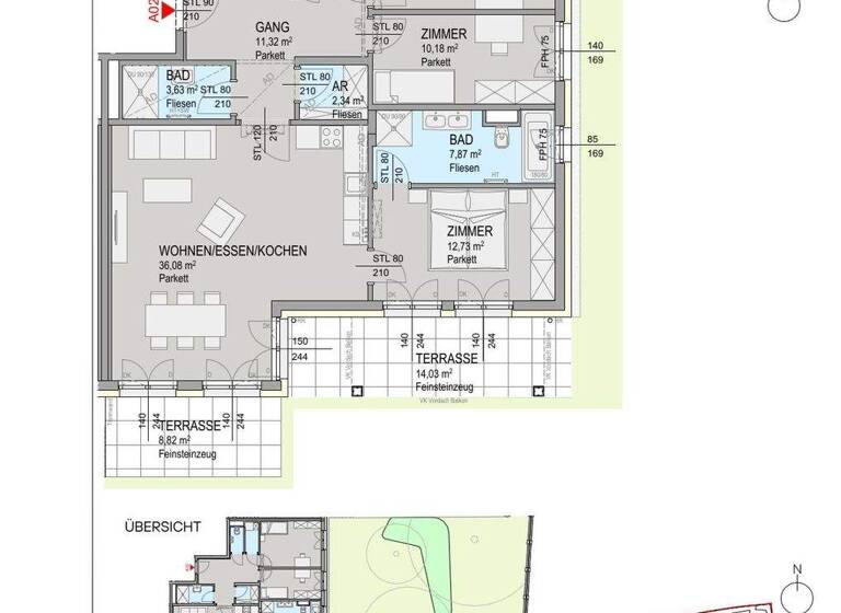 Wohnung zum Kauf 858.000 € 4 Zimmer 103,9 m² Baden bei Wien 2500