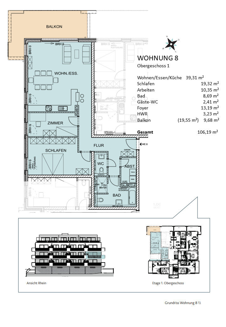 Wohnung zum Kauf 529.900 € 3 Zimmer 106,2 m²<br/>Wohnfläche 01.12.2025<br/>Verfügbarkeit Niederbreisig Bad Breisig 53498