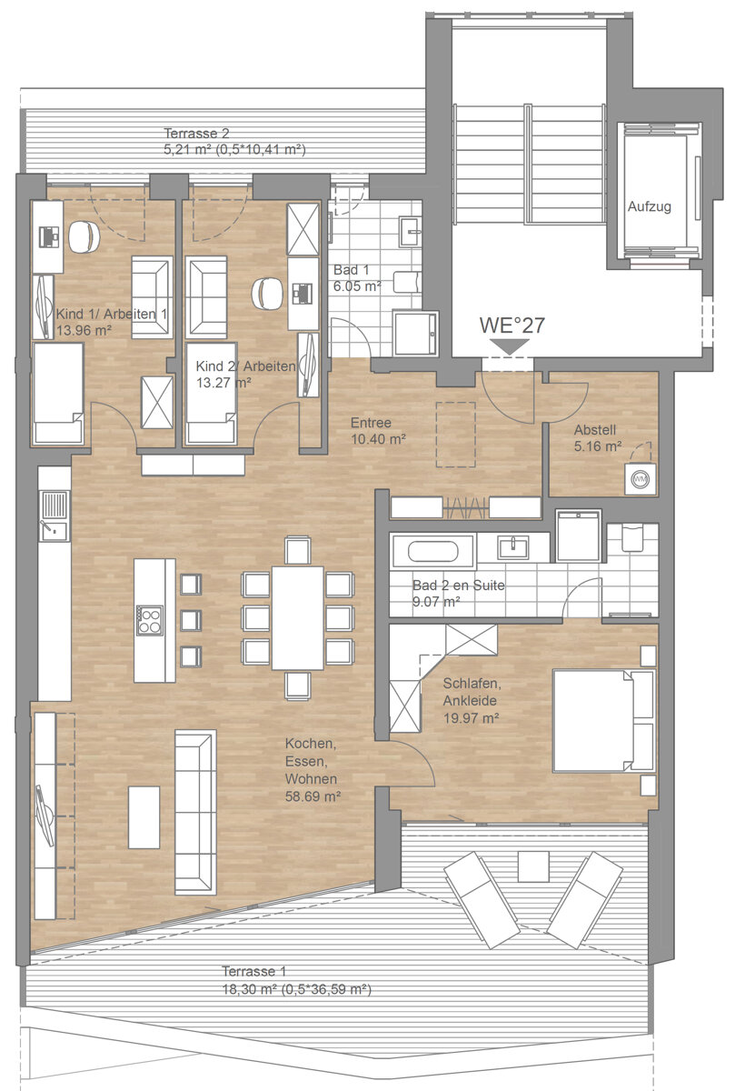 Penthouse zum Kauf 799.000 € 4 Zimmer 160,3 m²<br/>Wohnfläche 4.<br/>Geschoss Paul-Flechsig Straße 11 Meusdorf Leipzig 04289