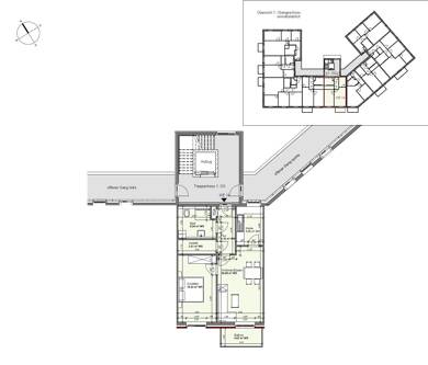 Wohnung zur Miete - Neubau nur mit Wohnberechtigungsschein 359 € 2 Zimmer 59,9 m² 1. Geschoss frei ab sofort Familie-Cohn-Str. 2 Vier Boizenburg/Elbe 19258