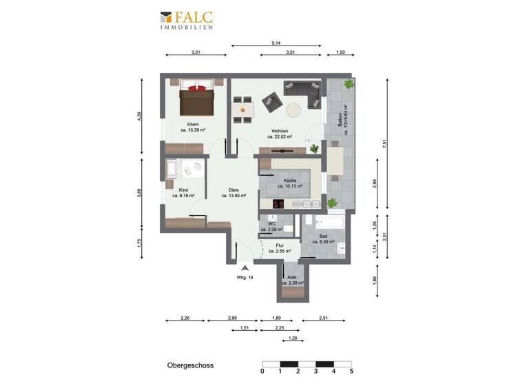 Wohnung zum Kauf 245.000 € 3 Zimmer 87,2 m² 4. Geschoss Neckargartach Heilbronn 74078