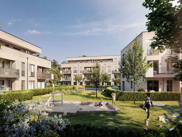 Wohnung zum Kauf - Erstbezug provisionsfrei 615.000 € 2 Zimmer 76,9 m² EG Friedrich-Kirsten-Straße 35 Poppenbüttel Wandsbek 22391