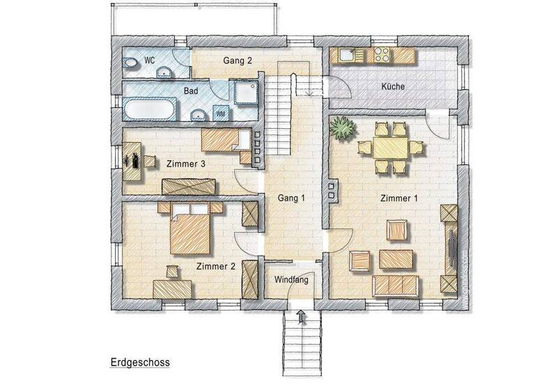 Einfamilienhaus zum Kauf 399.000 € 5 Zimmer 129 m² 1.380 m² Grundstück Hilpoltstein 91161