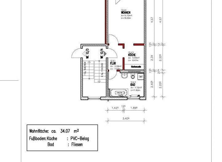 Studio zur Miete 246 € 1 Zimmer 32,8 m² 2. Geschoss frei ab 01.03.2026 H.-Beimler-Ring 12 Altdöbern 03229