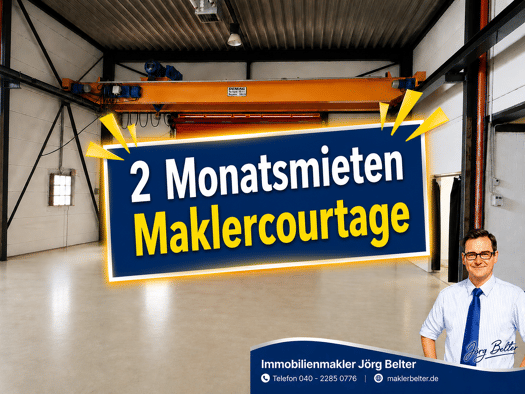 Halle/Industriefläche zur Miete 4.000 € 450 m² Lagerfläche Harksheide Norderstedt 22844