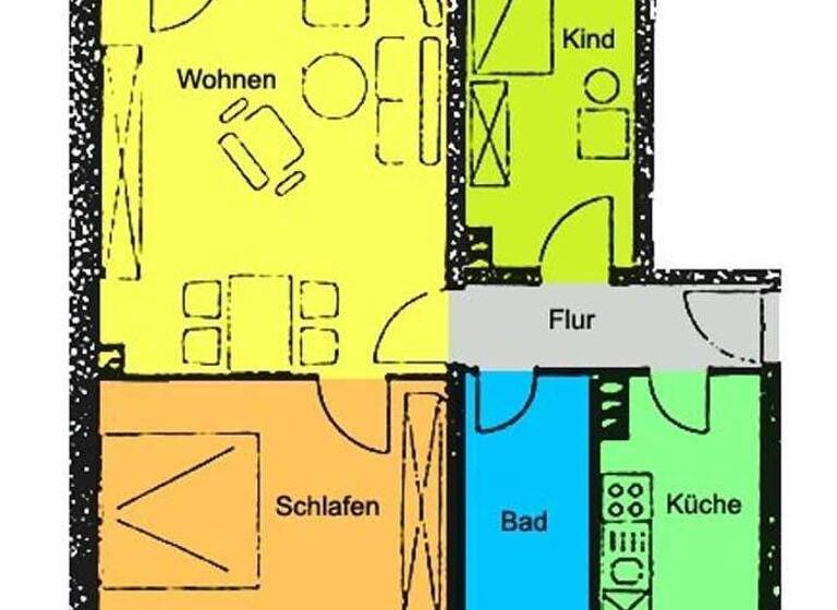 Wohnung zur Miete 495 € 3 Zimmer 69,1 m² Coswig 01640