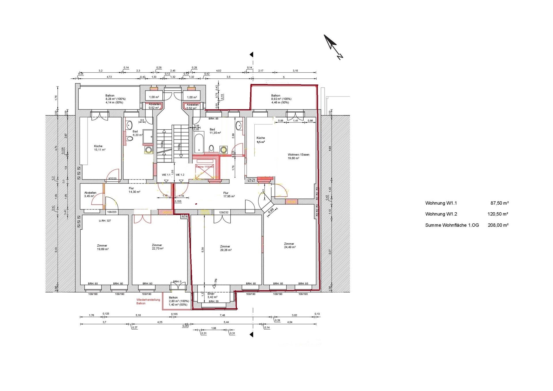 Wohnung zur Miete 870 € 2 Zimmer 119,2 m²<br/>Wohnfläche 1.<br/>Geschoss 01.02.2025<br/>Verfügbarkeit Bahnhofstraße 16 Innenstadt Görlitz 02826