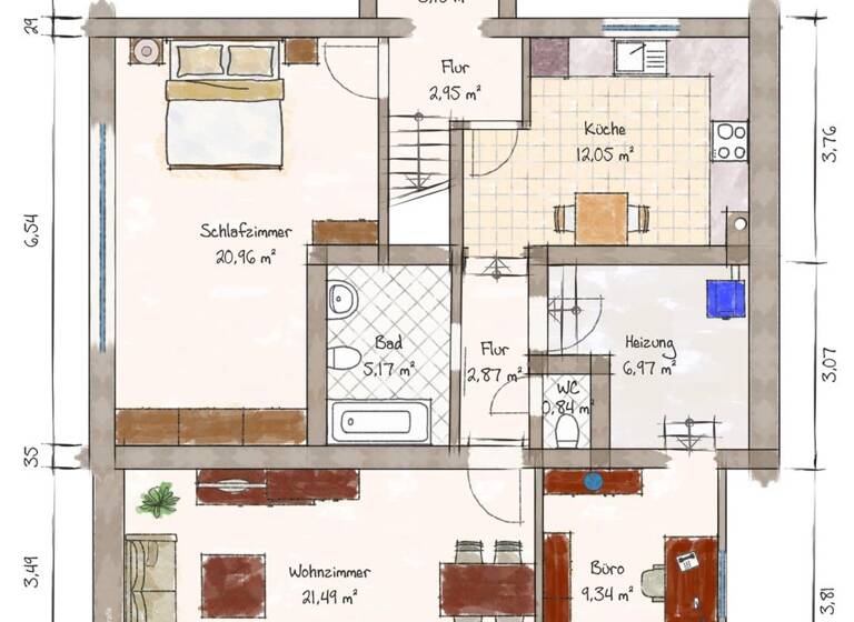 Doppelhaushälfte zum Kauf 459.000 € 4 Zimmer 115 m² 780 m² Grundstück Dölitz-Dösen Leipzig 04279