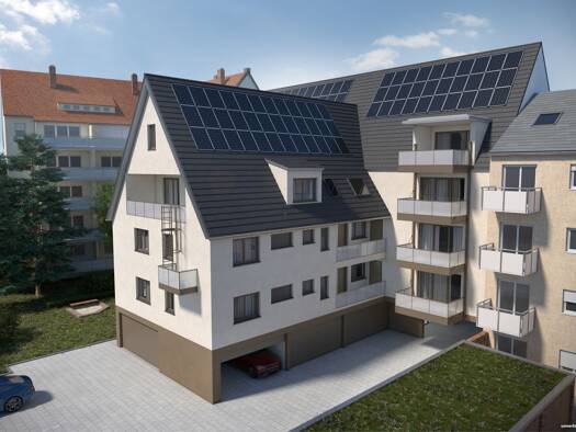 Wohnung zum Kauf - Erstbezug provisionsfrei 633.600 € 3 Zimmer 84,5 m² 2. Geschoss Pegnitzstraße 37 Innenstadt Fürth 90762