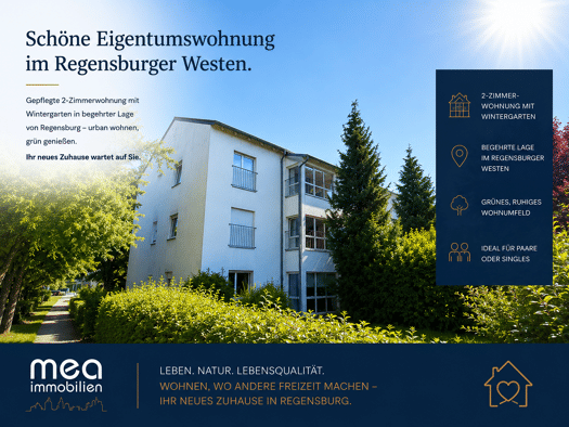 Wohnung zum Kauf 219.000 € 2 Zimmer 44 m² Westenviertel Regensburg 93049