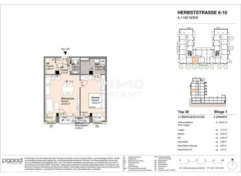 Wohnung zum Kauf 314.400 € 2 Zimmer 47,9 m² 2. Geschoss frei ab 01.09.2028 Wien 1160
