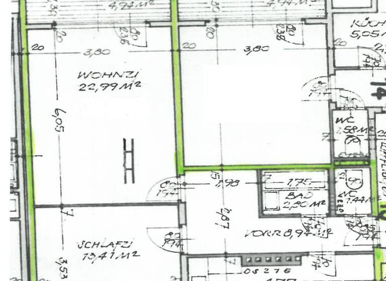 Wohnung zur Miete 1.064 € 2 Zimmer 64,5 m² Stephensongasse Wien 1210