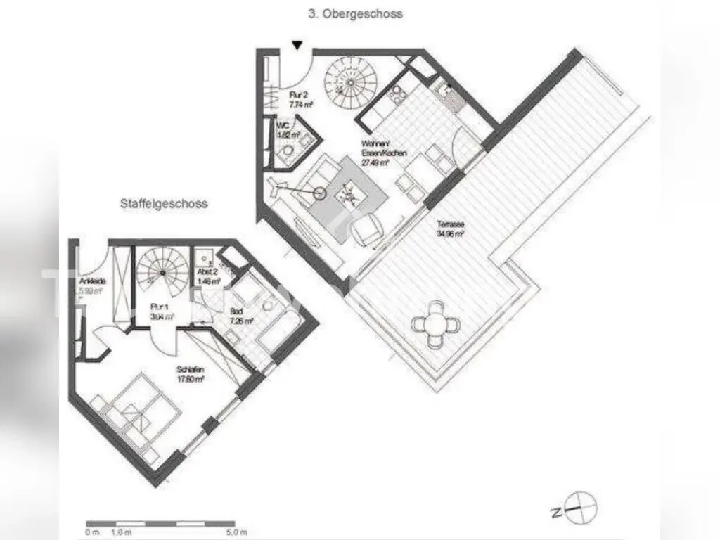 Maisonette zur Miete Tauschwohnung 1.414 € 2,5 Zimmer 82 m²<br/>Wohnfläche 3.<br/>Geschoss Eimsbüttel Hamburg 20257