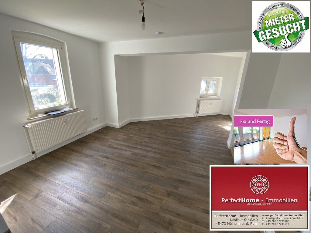 Wohnung zur Miete 545 € 2,5 Zimmer 79 m²<br/>Wohnfläche 1.<br/>Geschoss ab sofort<br/>Verfügbarkeit Alt-Hamborn Duisburg 47166