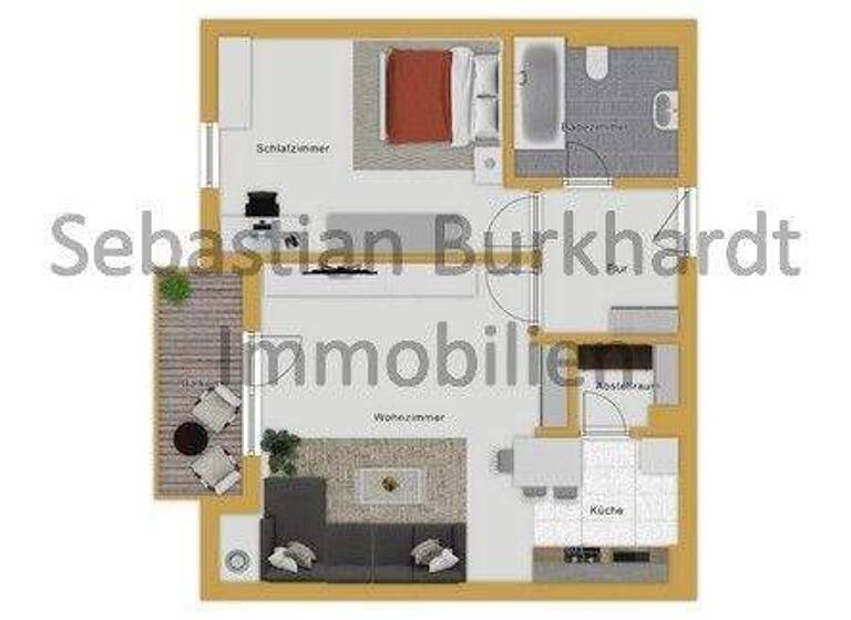 Wohnung zum Kauf 115.000 € 2 Zimmer 59 m² 1. Geschoss Ilmenau 98693