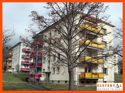 Wohnung zur Miete 350 € 2 Zimmer 50 m² 2. Geschoss Egon-Erwin-Kisch-Straße 6 Bieblach Gera 07546